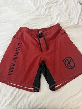 Born Primitive Red Athletic Shorts